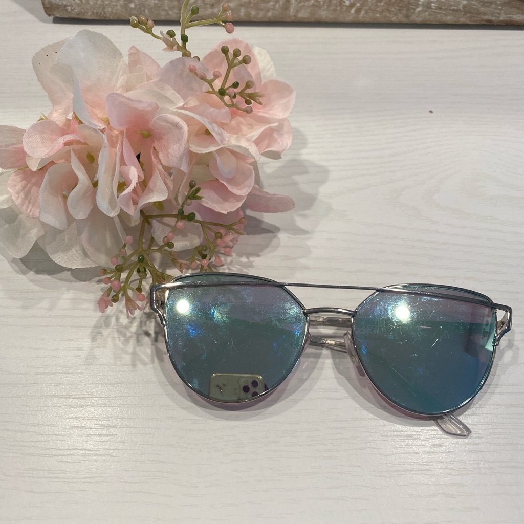 Silver Mirror Lens Sunglasses